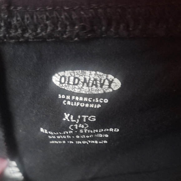 Old Navy Kids Classic Black Legging       Pants Size XL 14 - Picture 2 of 5